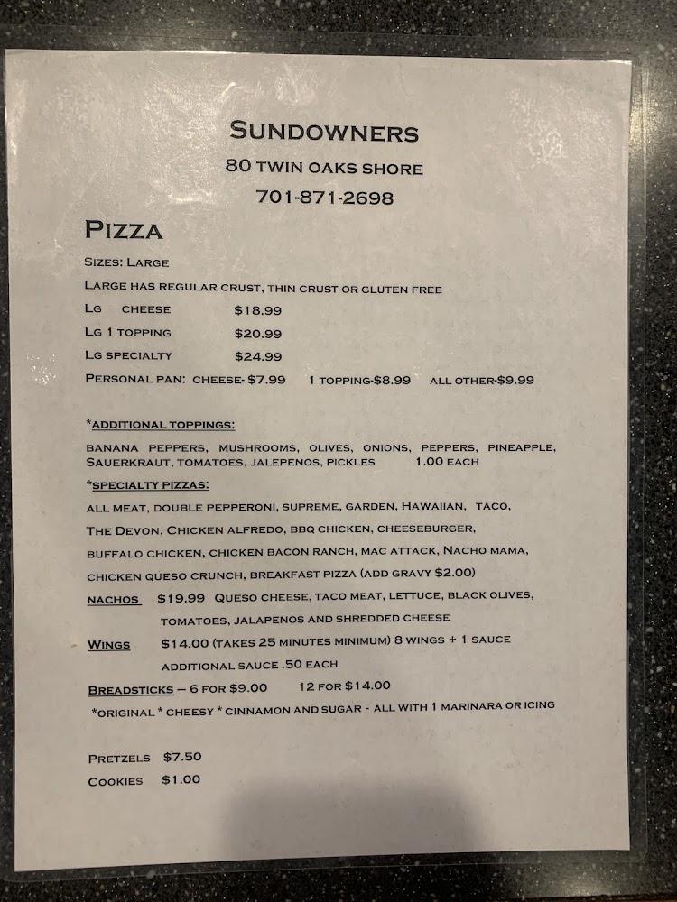 Sundowners Pizza Nachos