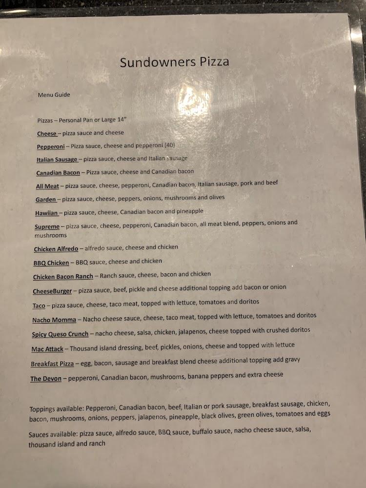Sundowners Pizza Wings